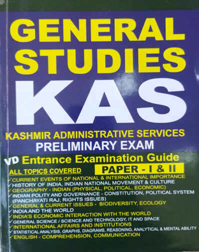General Studies KAS - Entrance Examination Guide Paper 1 & 2